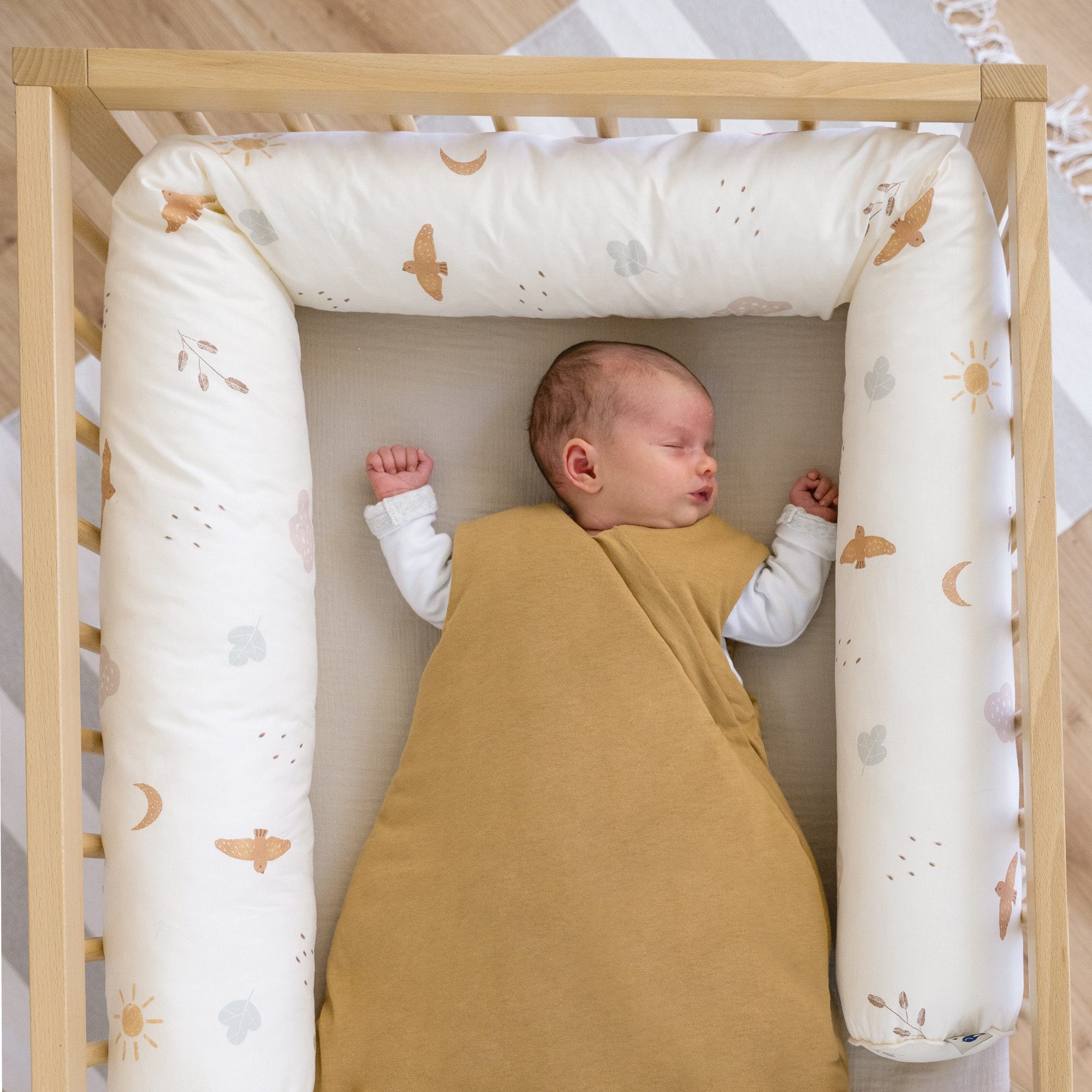 Julius Zöllner Kuschelnest Night & Day Bettschlange Organic 180, (1-tlg), Babynestchen