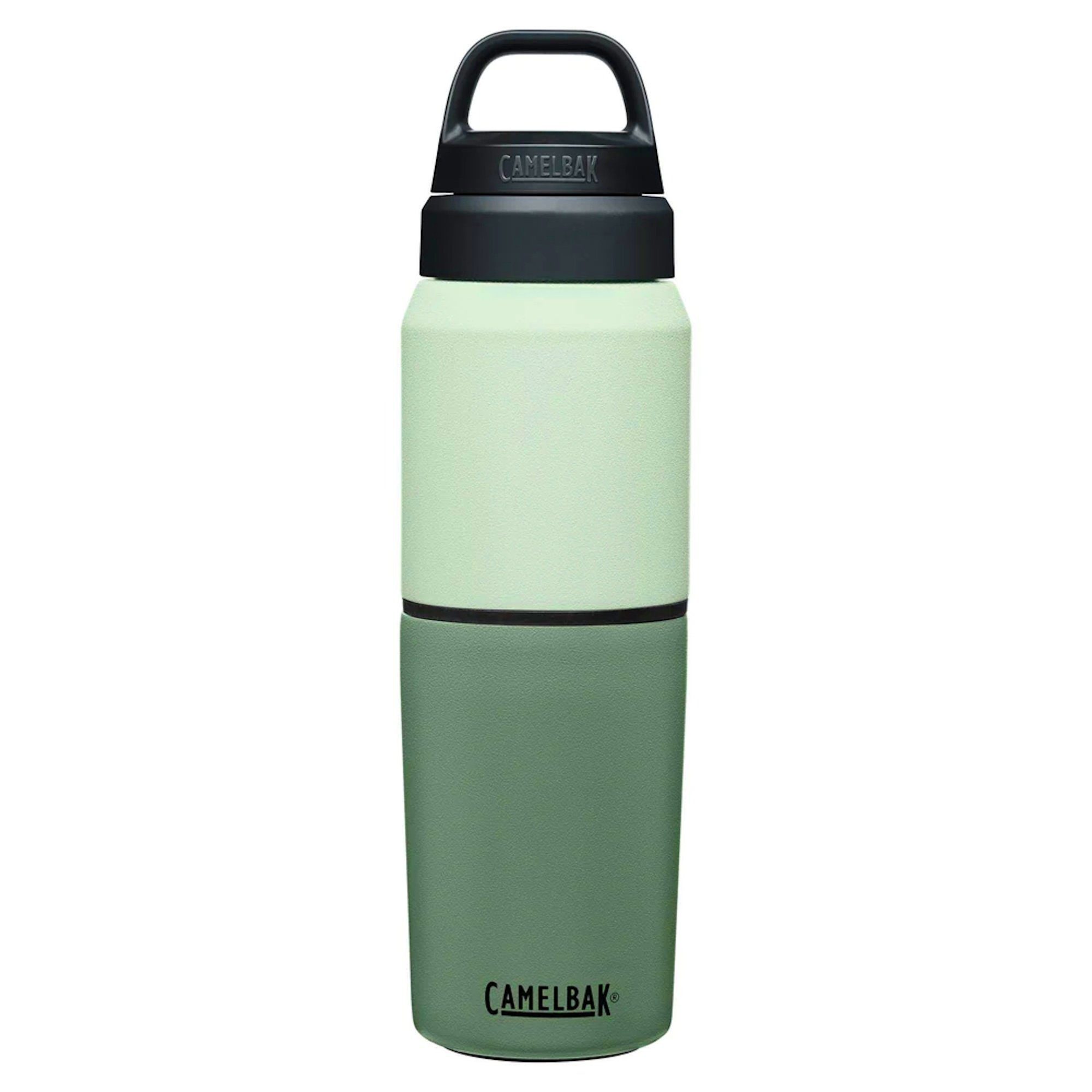 Camelbak Thermoflasche MultiBev isolierte Edelstahl Trinkflasche Thermosbecher Trinkbecher moos-minze