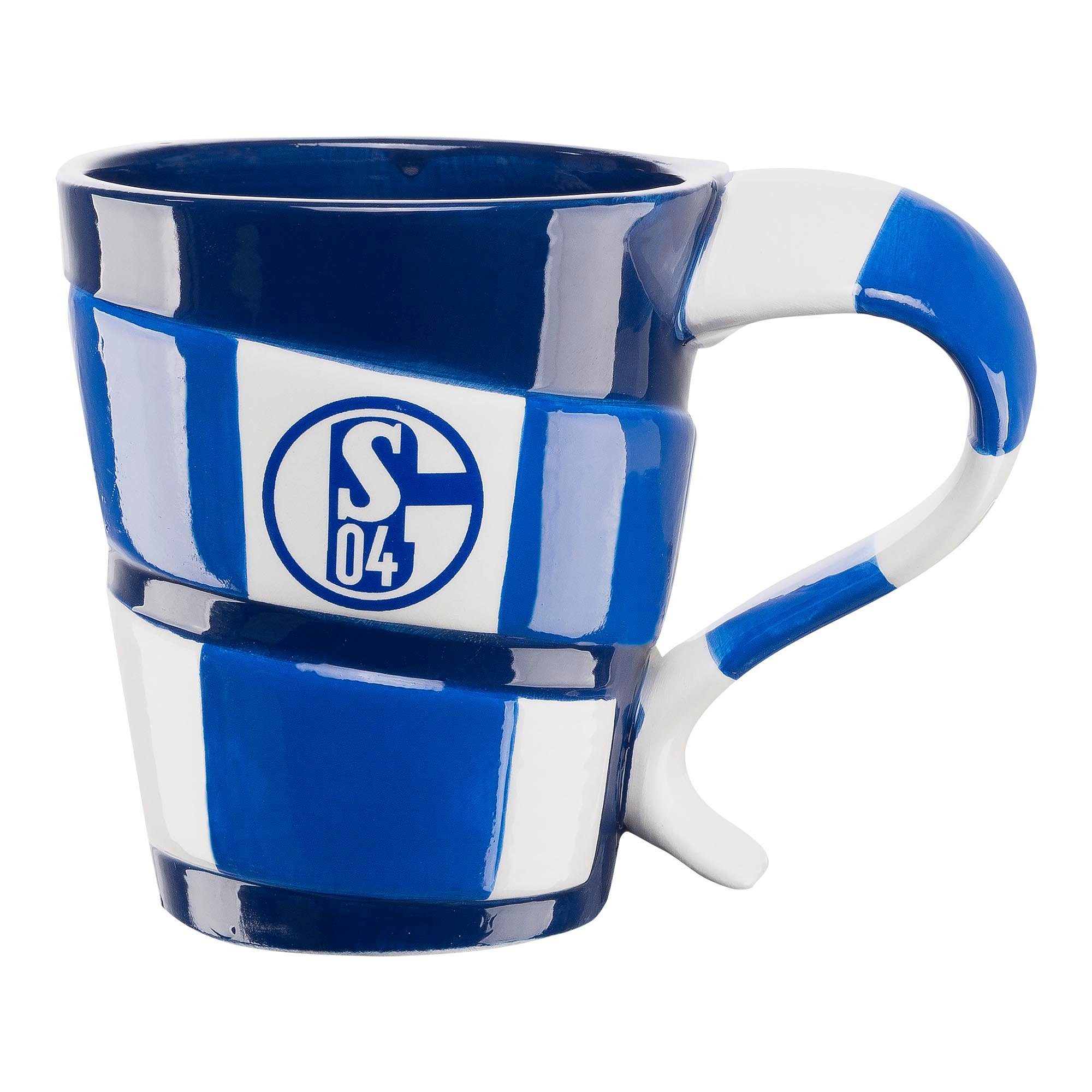 FC Schalke 04 Tasse Kaffeebecher Schal, 100% Steinzeug