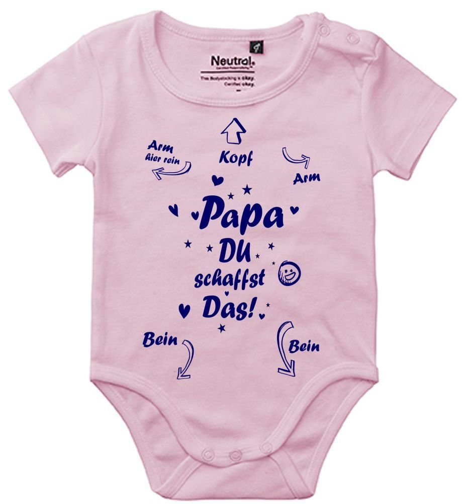 Lustiger Babybody Für Frische Papas – „Papa, Du Schaffst Das!“ | 100% Bio-Baumwolle | Perfektes Geschenk Für Neue Väter