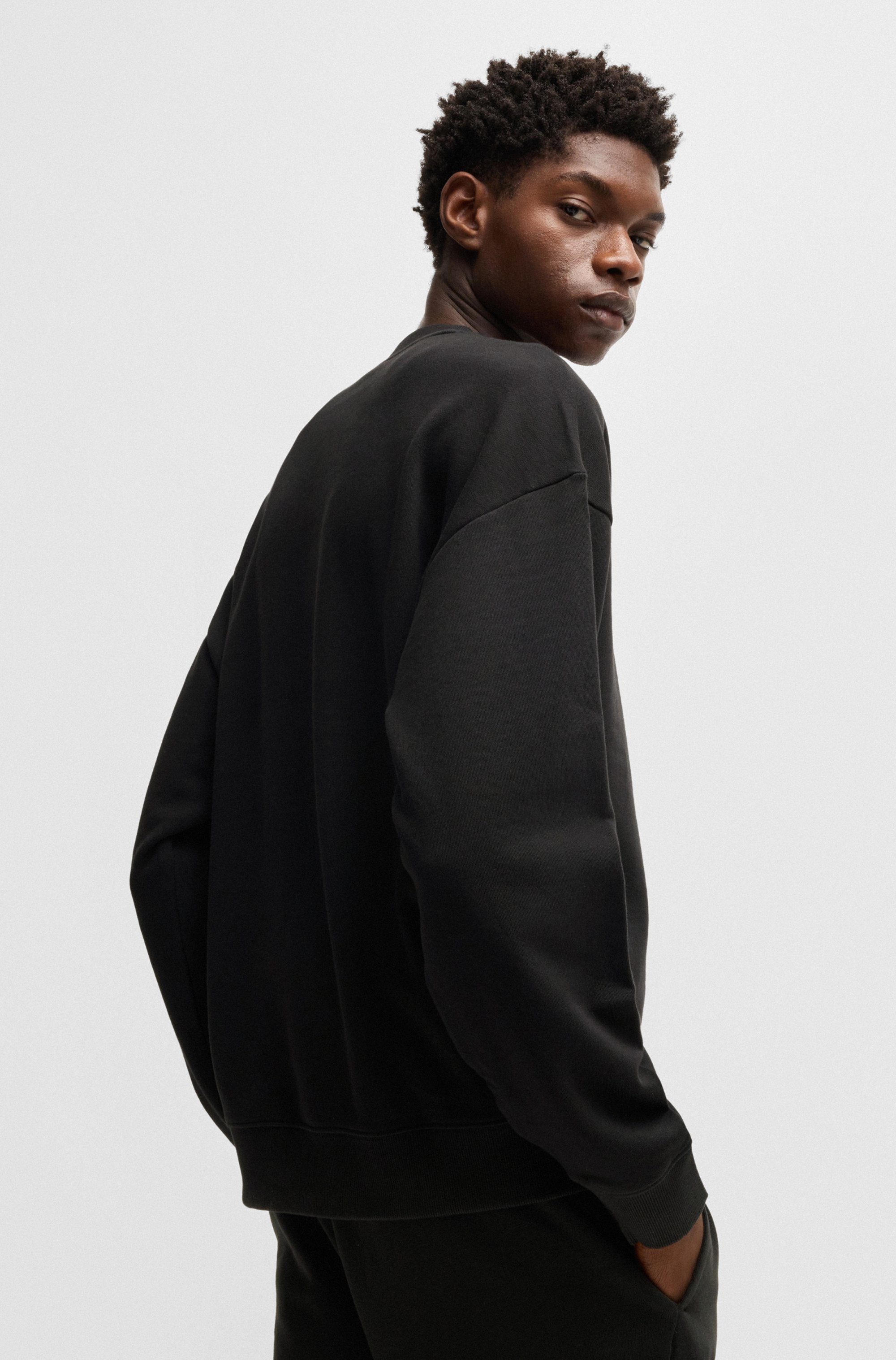 HUGO Sweatshirt Dapocrew Rundhalsausschnitt, Relaxed Fit, Logo-Druck