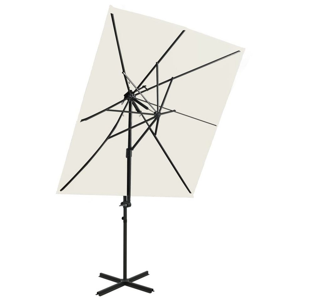 Thumbnail - vidaXL Ampelschirm, Sonnenschirm mit Lüftung Sandfarben 250x250 cm