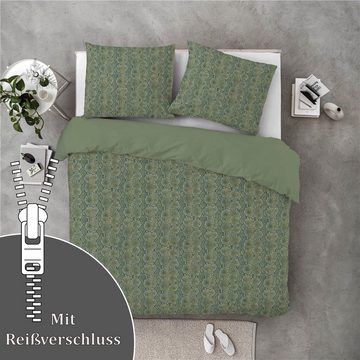 Bettwäsche 06713 - Bettwäsche-Set (155x220cm), Byrklund, 100% Baumwolle, Bettbezug - Bettwäsche Set Bett / Kissen Bezug Bettgarnitur
