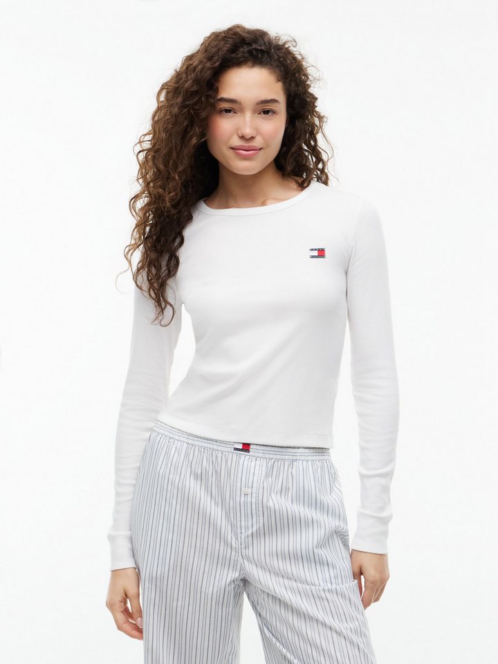 Tommy Hilfiger Underwear Langarmshirt LS RIB T-SHIRT in Rippstruktur, Rundhals