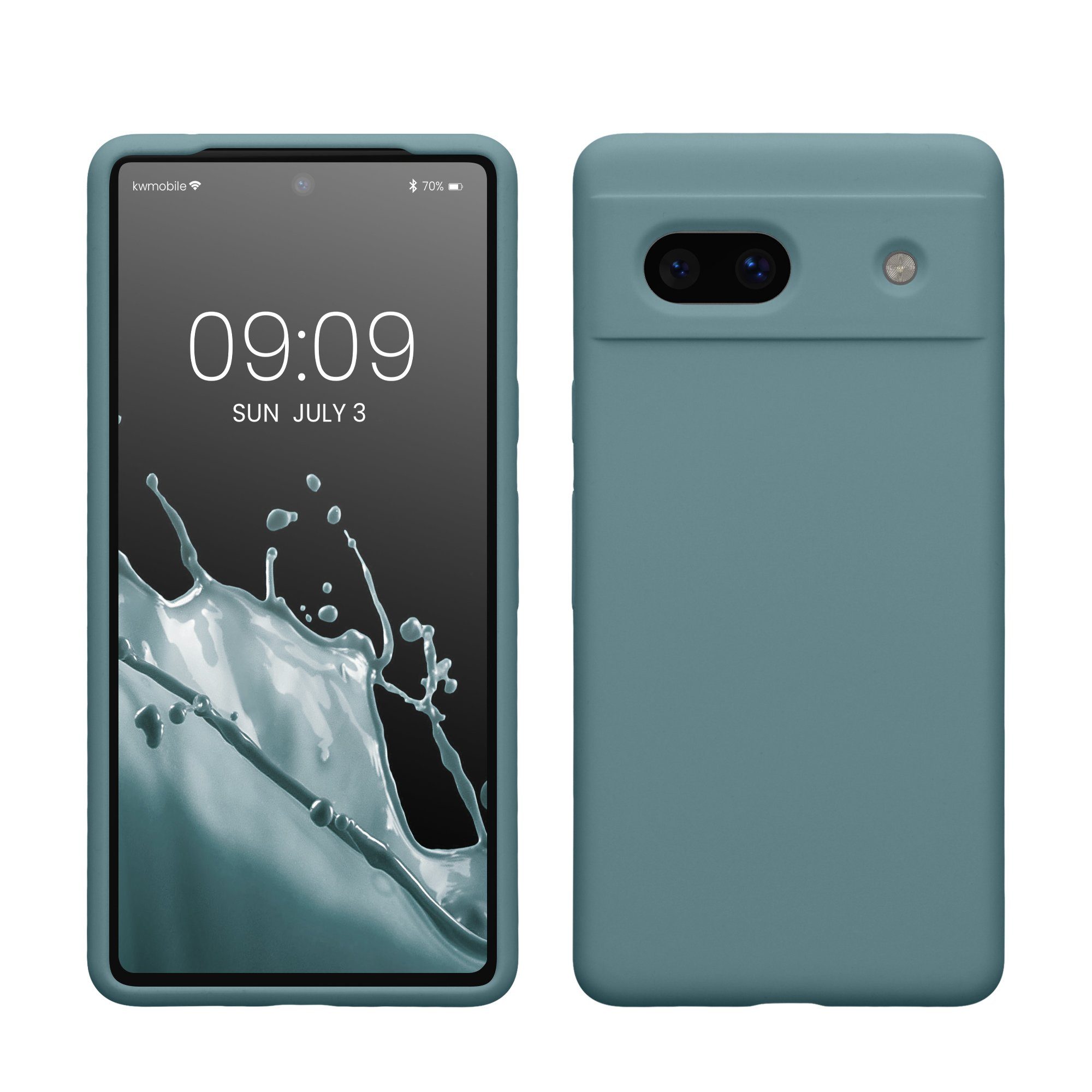 kwmobile Handyhülle Hülle für Google Pixel 7a, Hülle Silikon gummiert - Handyhülle - Handy Case Cover