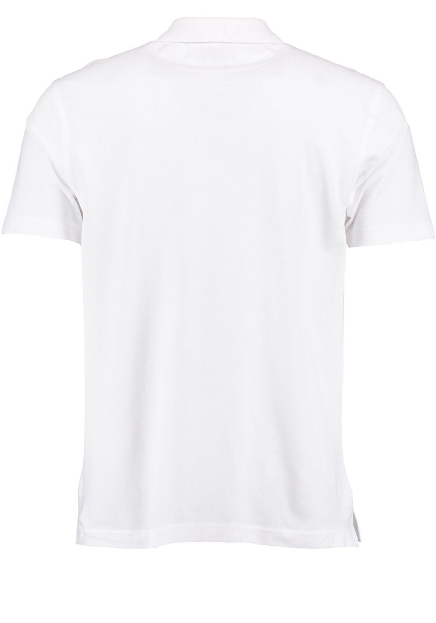 Poloshirt mit Kurzarm Esoqo Knopfleiste der weiß Jagdshirt Stickereien OS-Trachten auf