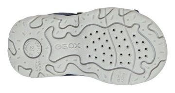Geox B SANDAL FLAFFEE BOY Sandale, Sommerschuh, Klettschuh, Sandalette, mit neonfarbenem Textilband