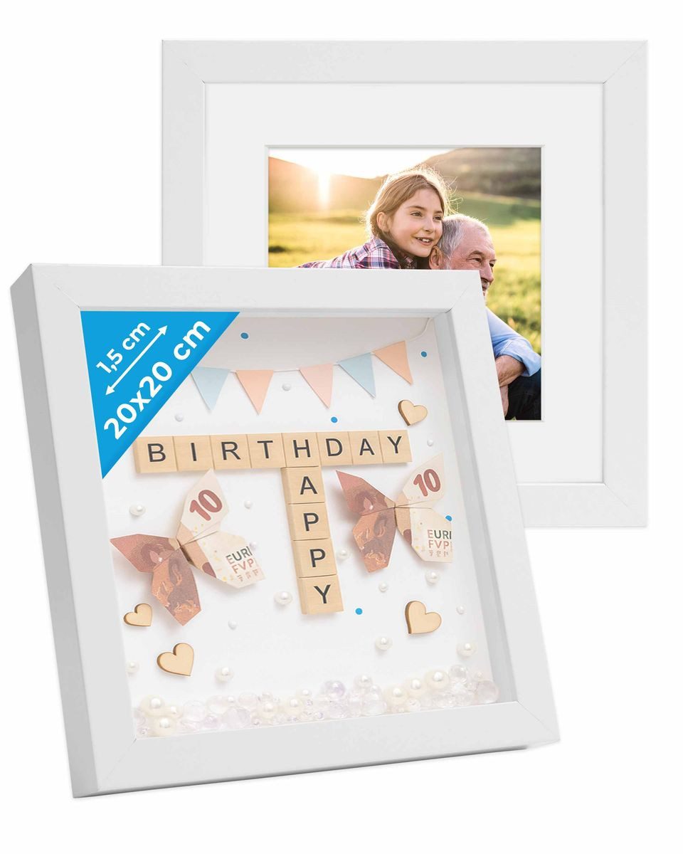 PHOTOLINI Bilderrahmen 2er Set 3D-Rahmen mit günstig online kaufen