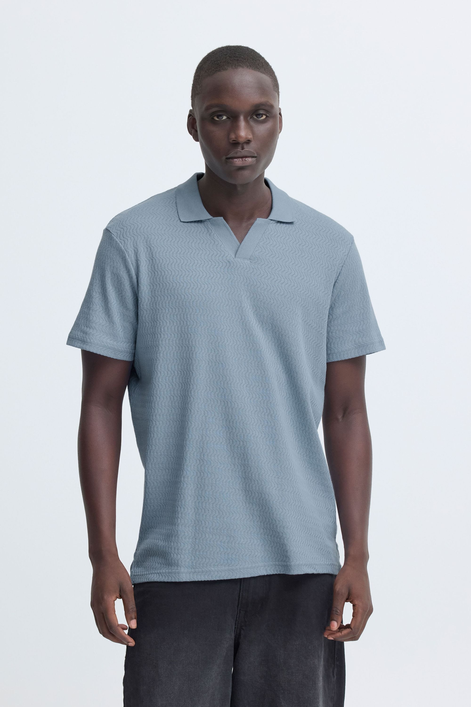 Blend Poloshirt BHEskild (1-tlg) Strukturiertes Polo-Hemd