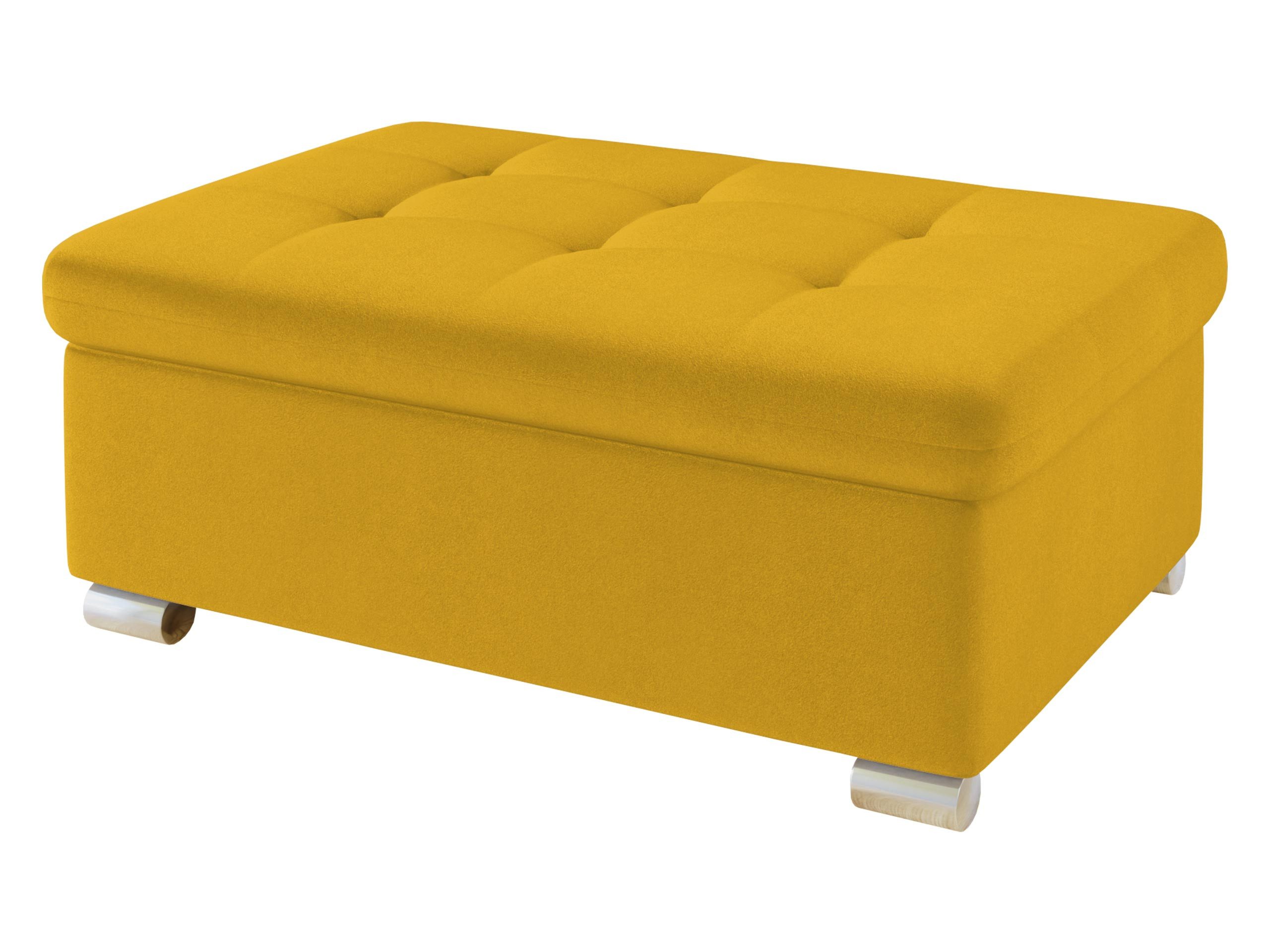 MIRJAN24 Polsterhocker Niko Groß, Silber Füße, 96x70x41 cm