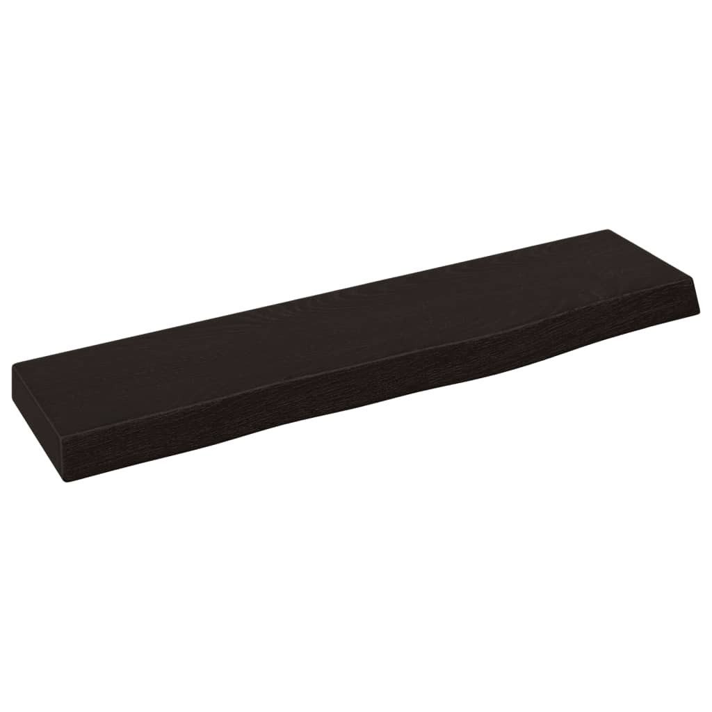 furnicato Wandregal Rustikales 40 x 10 x 2 cm in Dunkelbraun, 1-tlg.