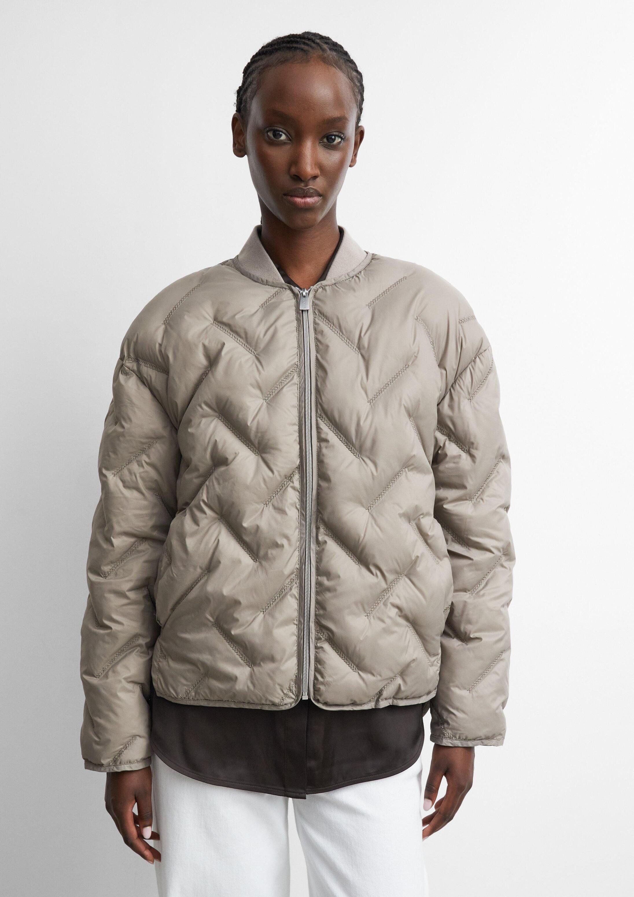 comma Funktionsjacke Outdoor-Jacke Steppjacke mit College-Kragen