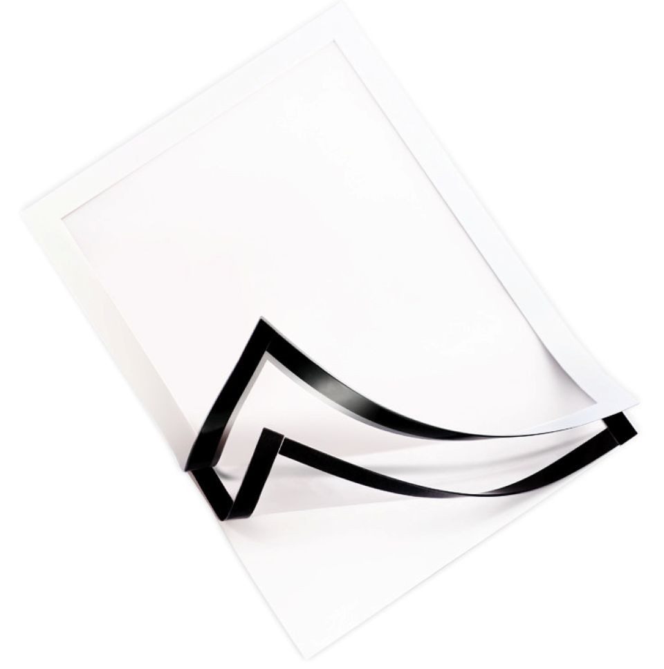 LMG Germany Magnettafel Magnetrahmen DIN A4, gerundete Ecken, selbstklebende Dokumententasche, Dokumententasche A4, magnetisch, selbstklebend, gerundete Ecken