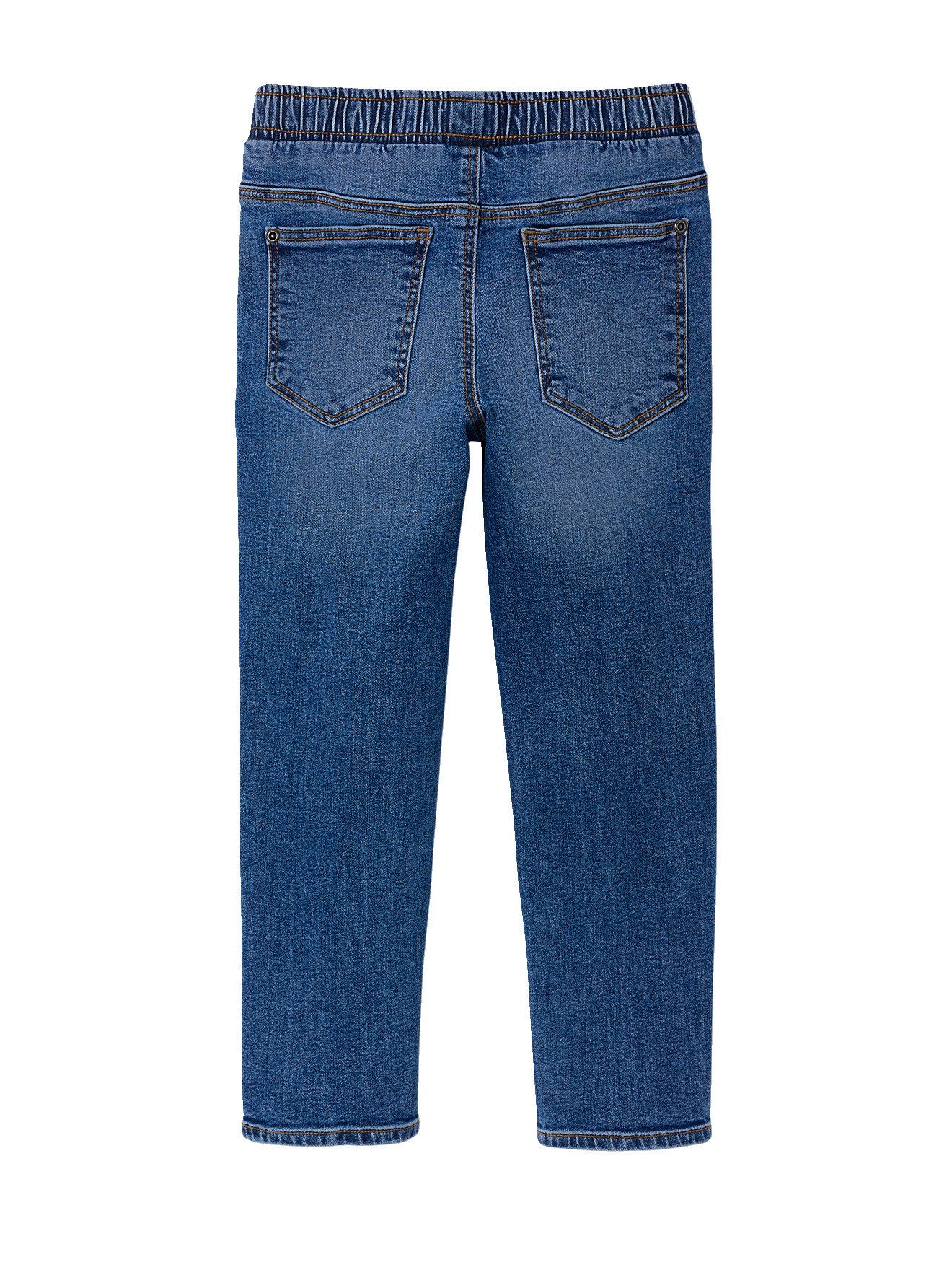 vertbaudet Slim-fit-Jeans Jungen Slim-Jeans mit verstellbarem Dehnbund BASIC 2er-Pack – Bild 5 von 5