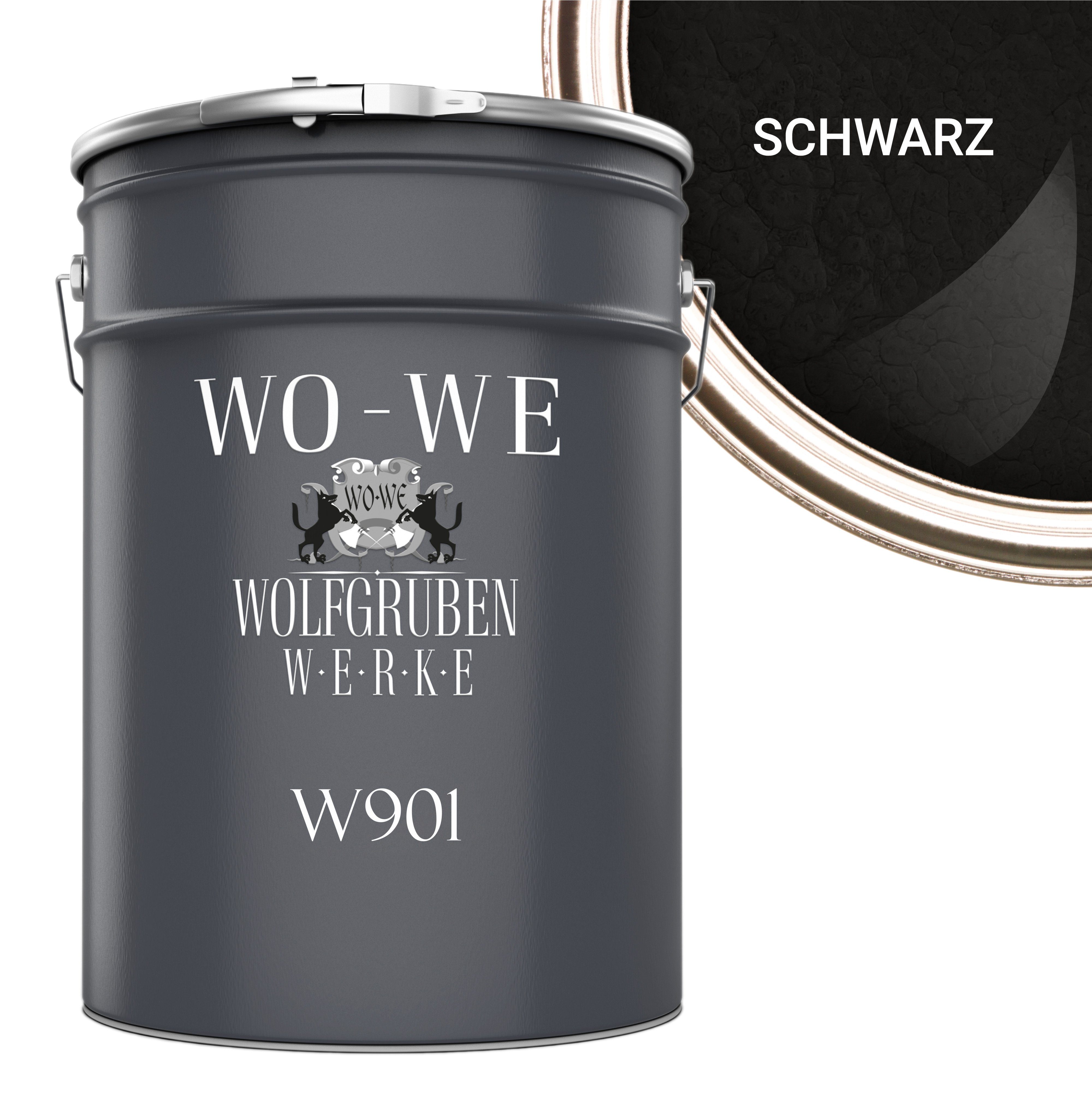 WO-WE Metallschutzlack Hammerschlaglack Hammerschlag Effektlack W901, 1-5L, Glänzend