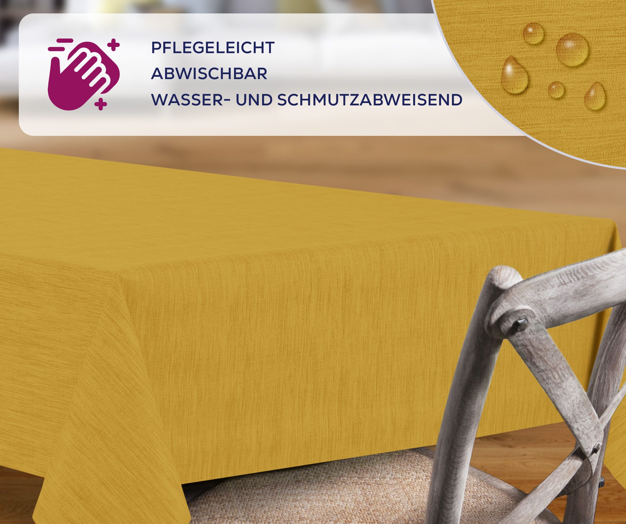 Beautex Tischdecke Wachstuchtischdecke rund oval eckig, Georginias Wachstuch Tischdecke (1-tlg)