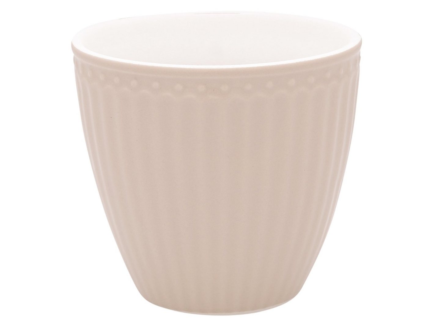 Greengate Becher Alice Latte Cup creamy fudge 0,25 l, Steingut
