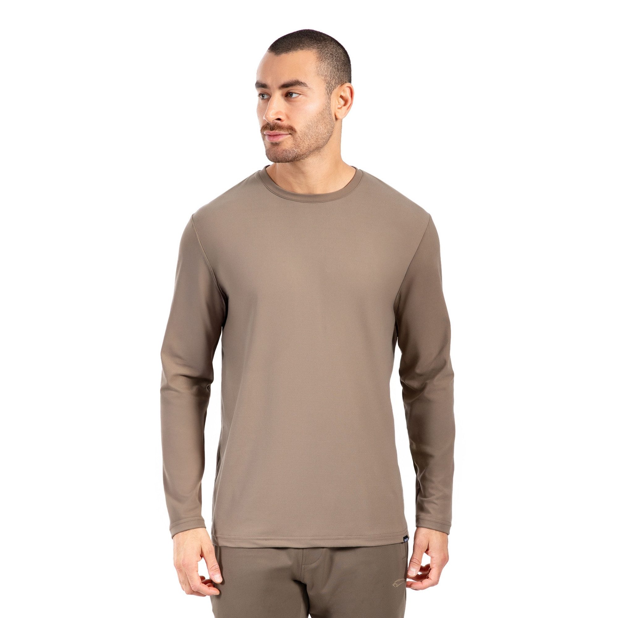Smilodox Longsleeve Xion, Atmungsaktives Shirt 3D Rubber Print, Hoher Bewegungsfreiheit Minimalistisches Design Langarm Oberteil Sport Freizeit Training
