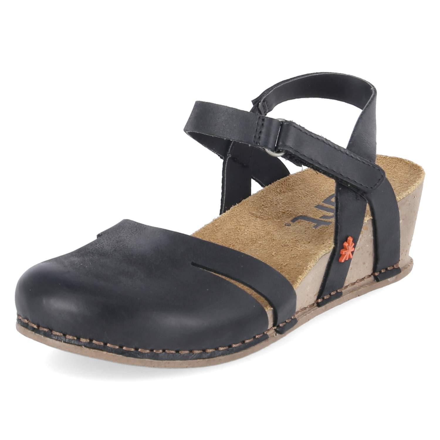 Art Art 1931 ROMA BLACK/ I LIVE Damen Glattleder black Keilsandalette