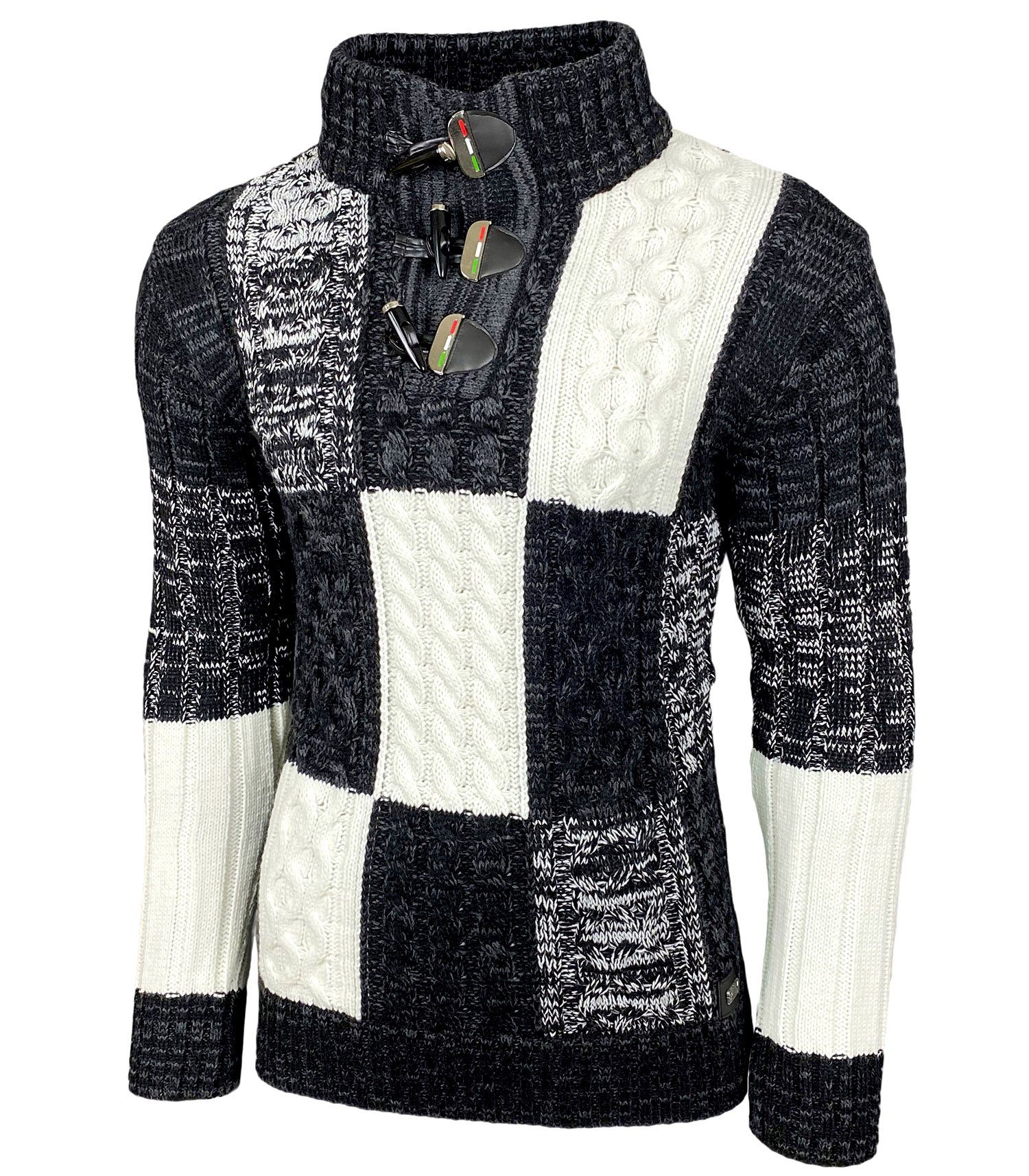 Baxboy Strickpullover Baxboy Herren Grobstrick Pullover günstig online kaufen