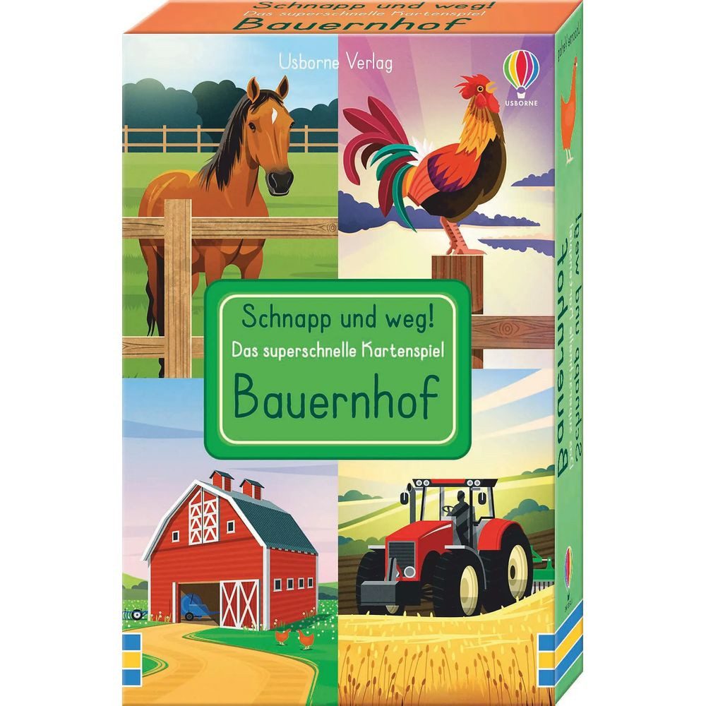 Usborne Verlag Spiel Schnapp und weg! Das superschnelle Kartenspiel: Bauernhof