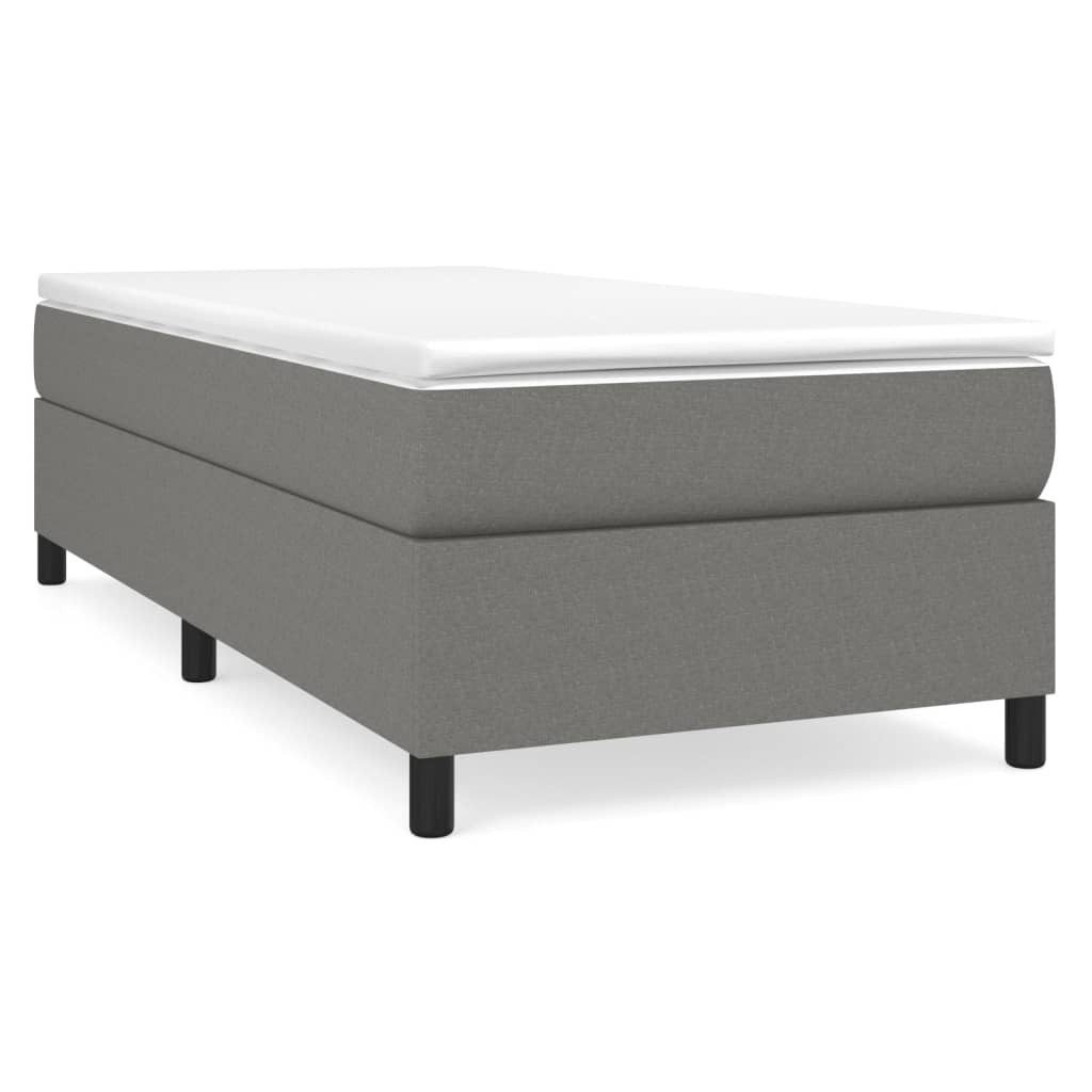 vidaXL Bettgestell, Bettrahmen Dunkelgrau 90x190 cm günstig online kaufen