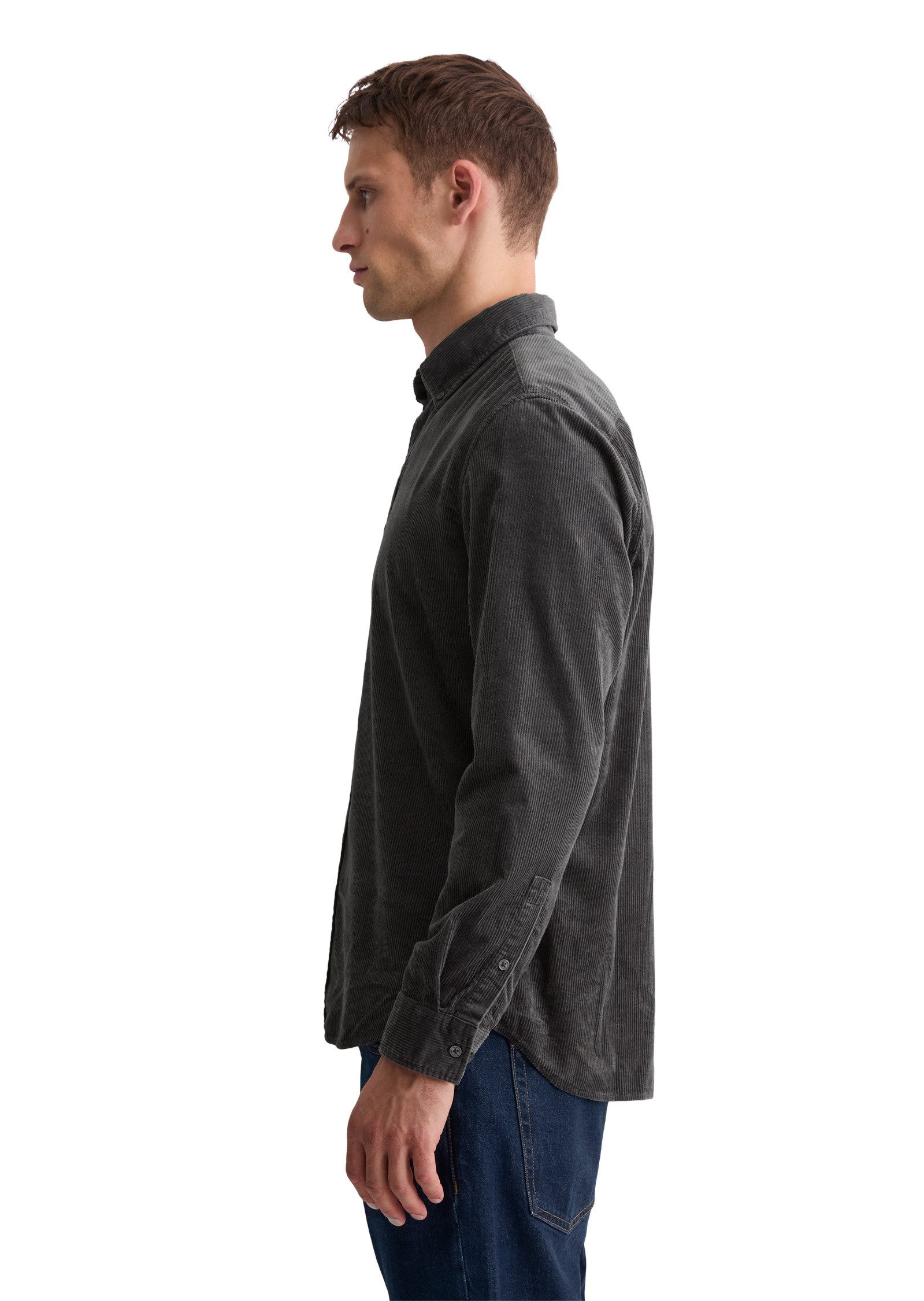 Marc O'Polo Langarmhemd mit Button-Down-Kragen günstig online kaufen