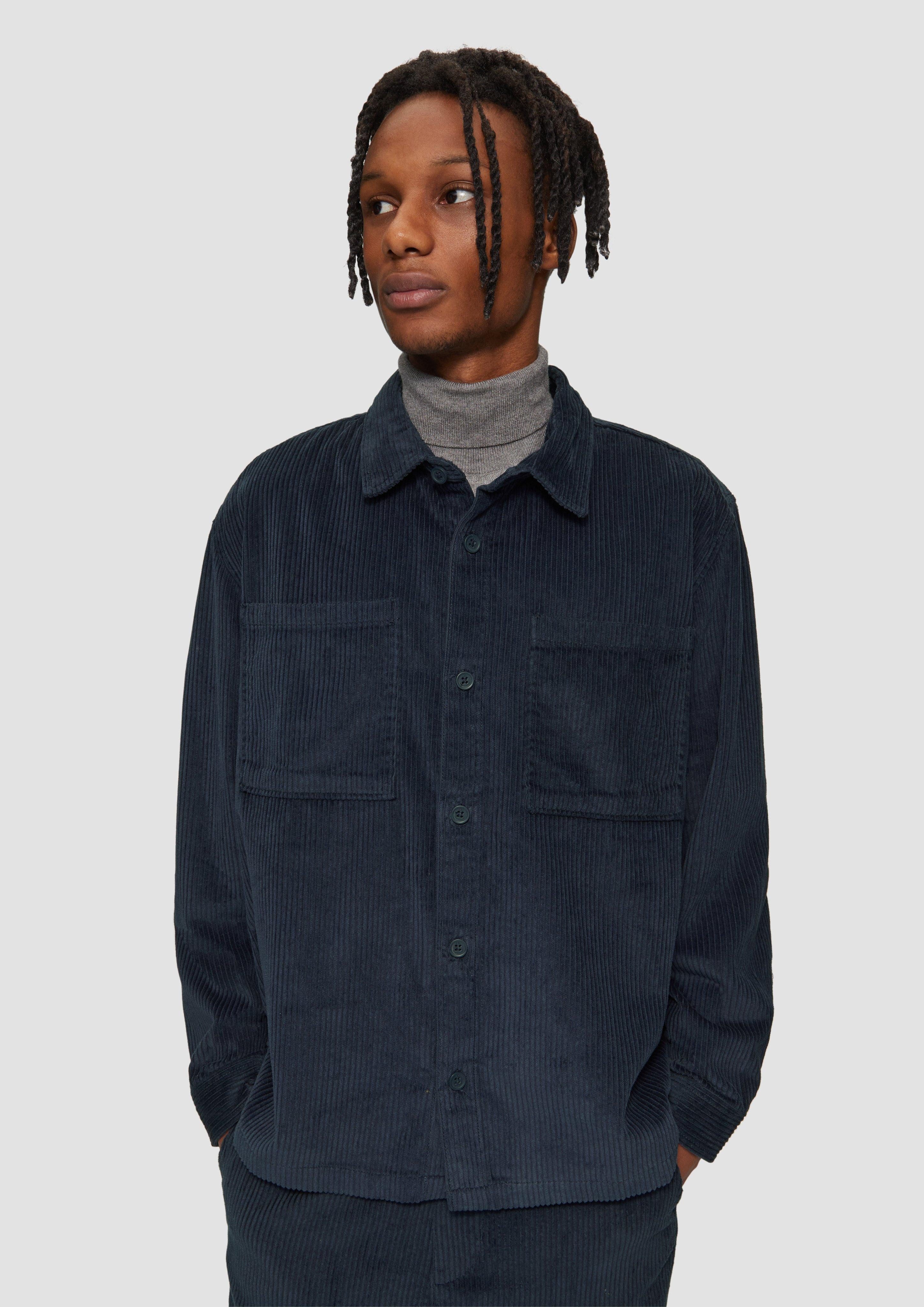Langarmhemd Overshirt aus Breitcord