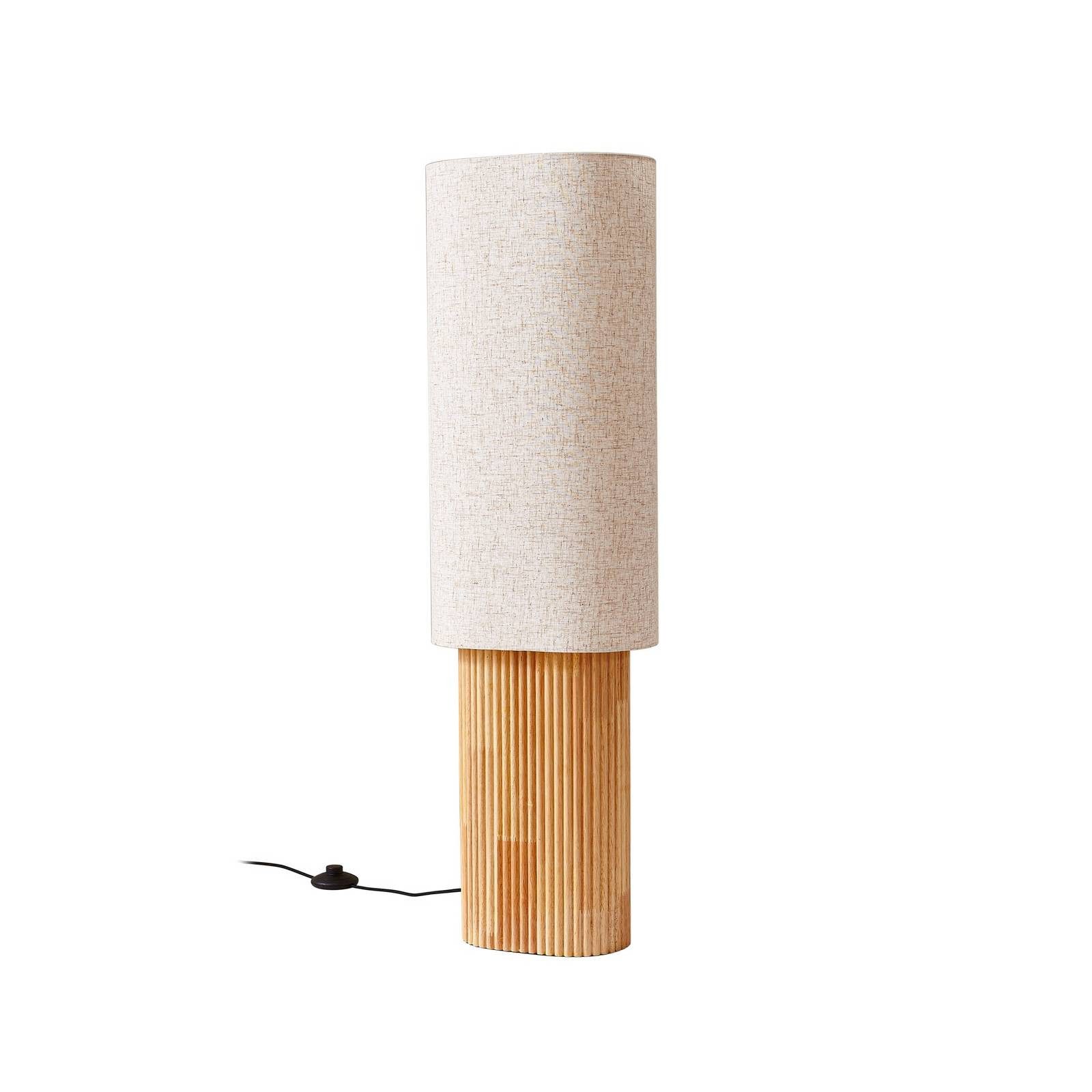 Lindby Stehlampe Kimiko, Holz IP20, 1 x 15 W LED günstig online kaufen