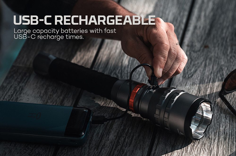 NEBO LED Taschenlampe Nebo DAVINCI™ 12000 RC Mag Dial (Set, 2-St., Taschenlampe inkl. Ladekabel)