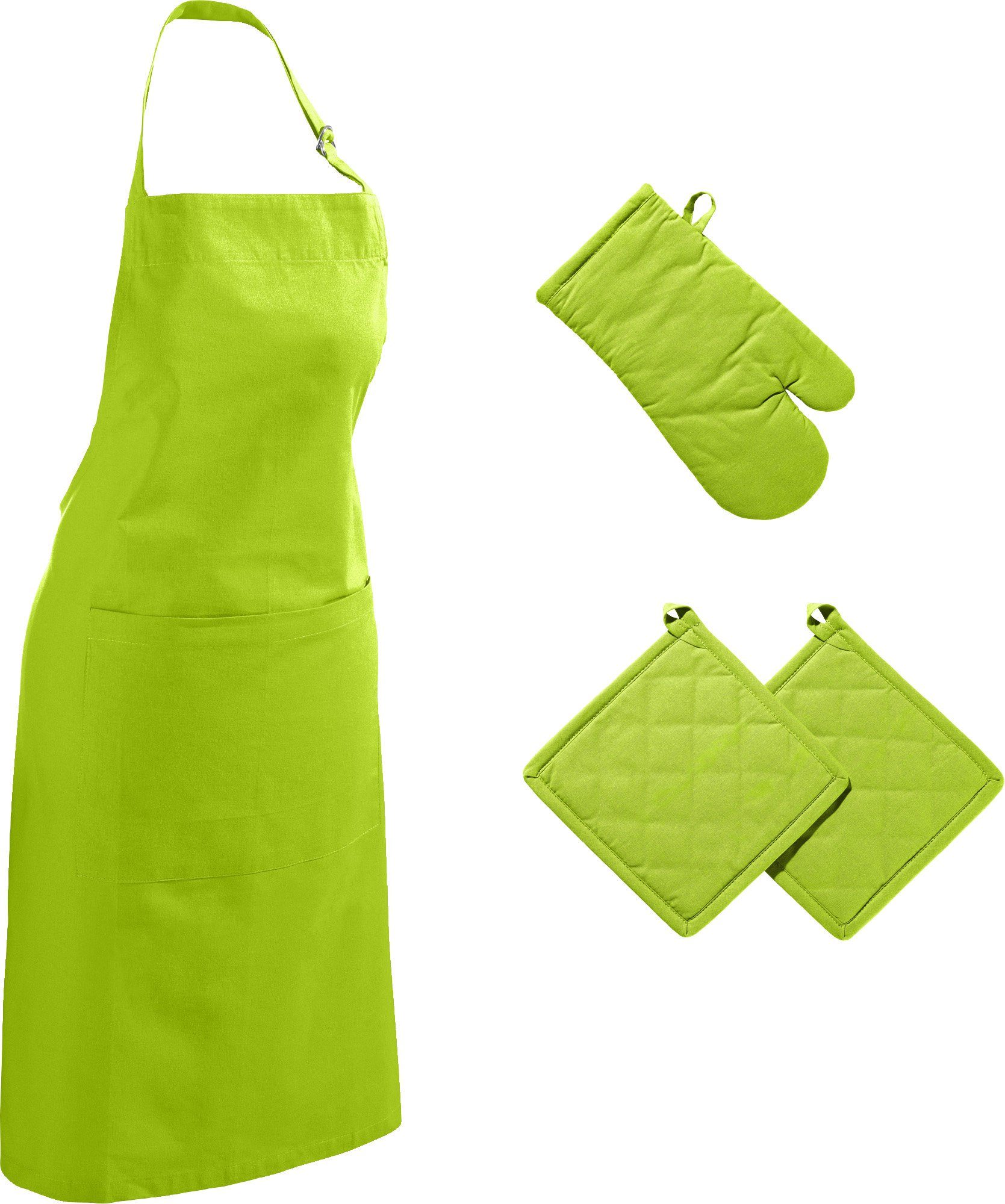 REDBEST Kochschürze Küchen-Set "Seattle" 4-tlg., Uni günstig online kaufen