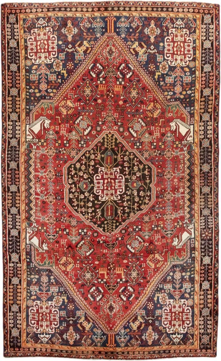Orientteppich Shiraz 157x261 Handgeknüpfter Orientteppich / Perserteppich, Nain Trading, rechteckig, Höhe: 10 mm