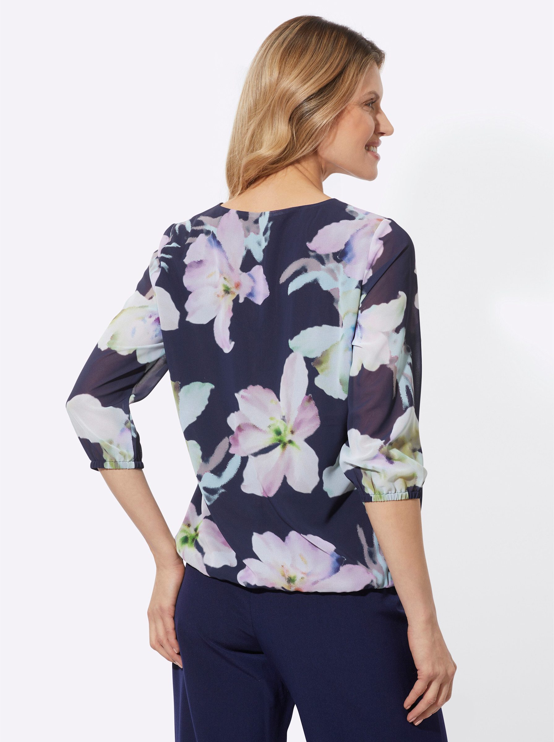 Sieh an! Klassische Bluse Georgettebluse . günstig online kaufen