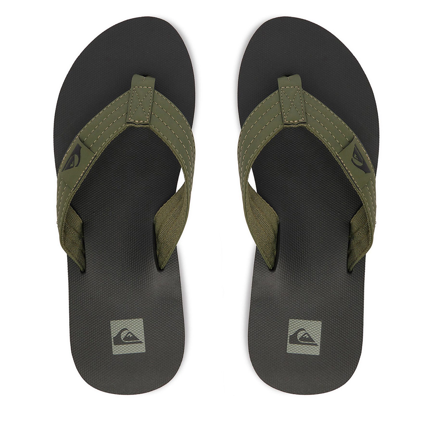 Quiksilver Grüne Quiksilver Herren-Flip-Flops Badepantolette