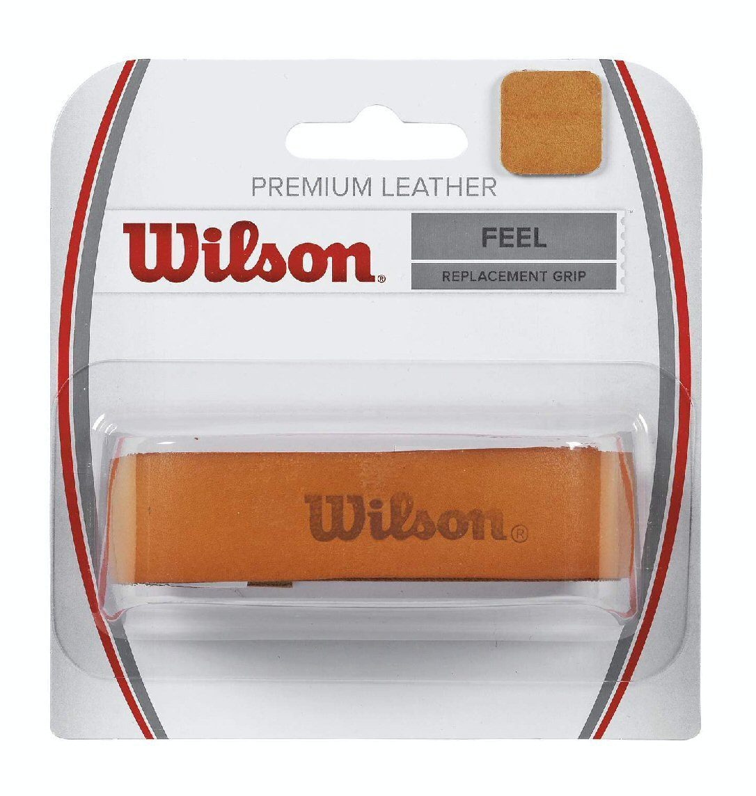 Wilson Griffband Basisband Leather Grip 1.6mm (glatt/direktes Griffgefühl) braun