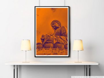 Sinus Art Poster 60x90cm Poster Künstlerische Fotografie  Große Buddha Statue in Hongkong