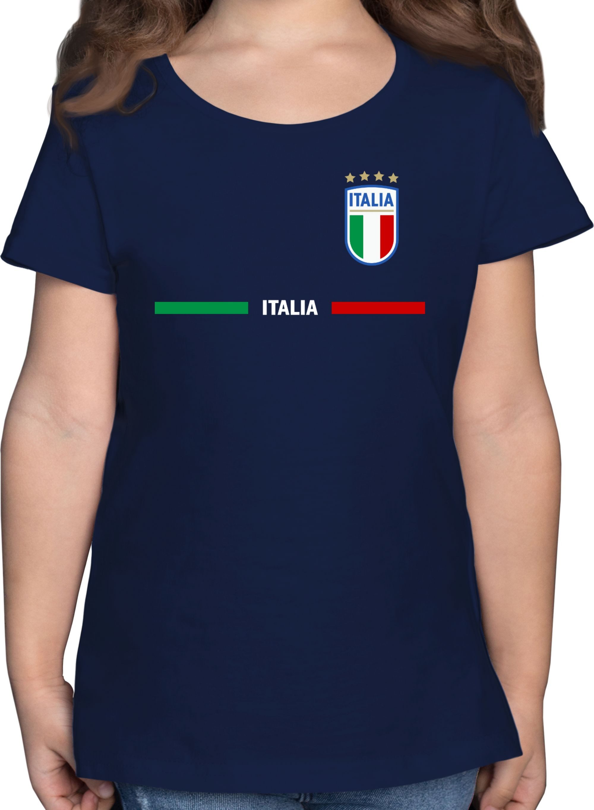 Shirtracer T-Shirt Italien Trikot Wappen, Italia mit Stolz, Italienisches Fan-Motiv 2026 Fussball WM Fanartikel
