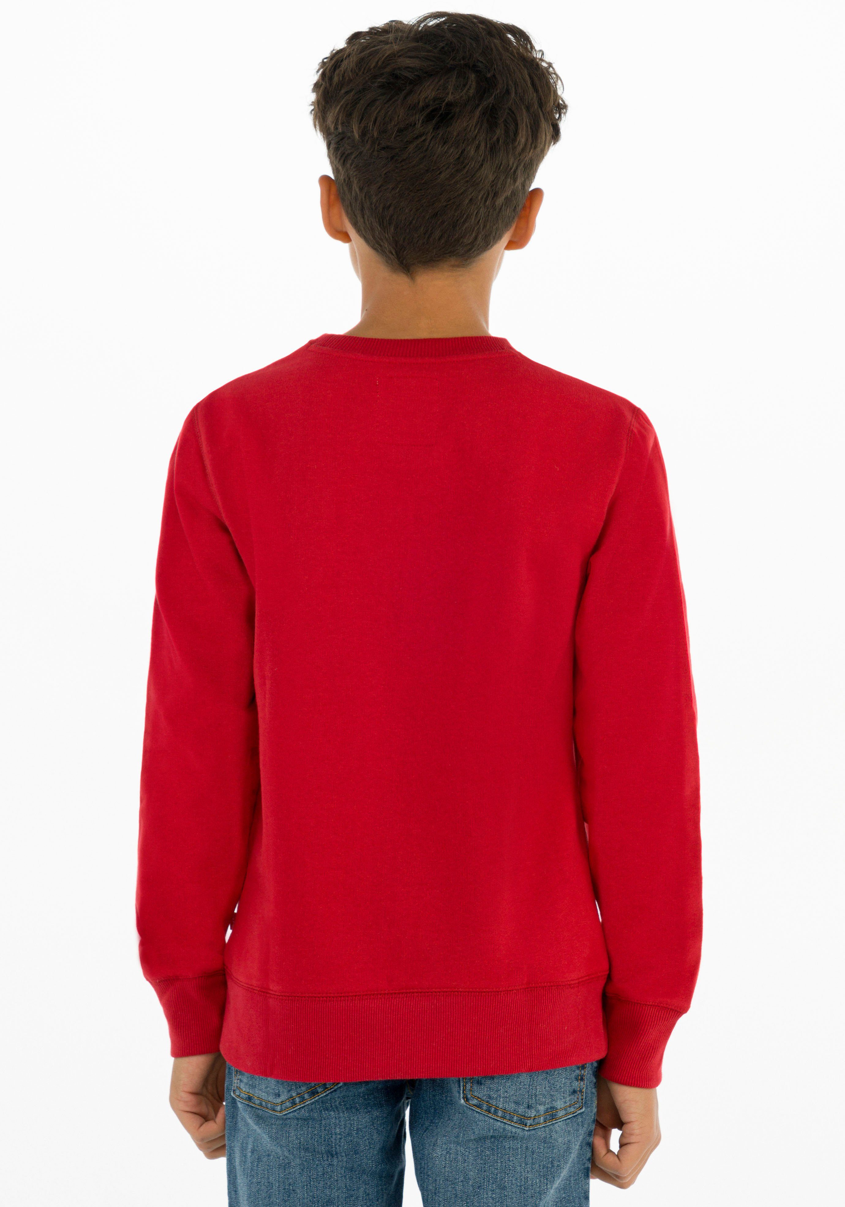 for BOYS CREWNECK BATWING Levi's® red Kids Sweatshirt