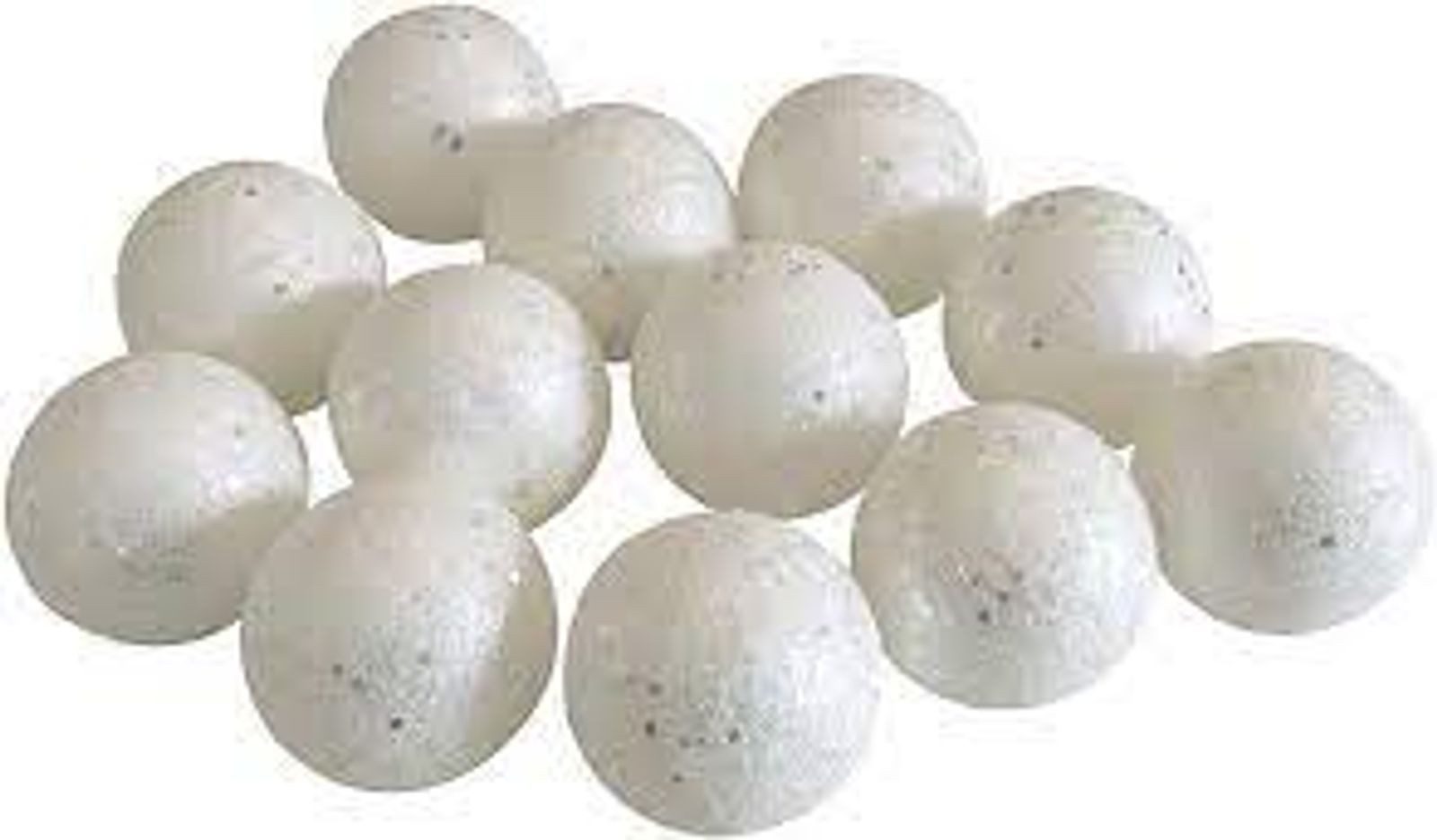 BURI Weihnachtsbaumkugel Schneeball-Weihnachtsbaumkugeln 24er-Set Christbaumkugeln Baumschmuck (24 St). € 12,99, (€ 12,99 pro 1 Stk).
