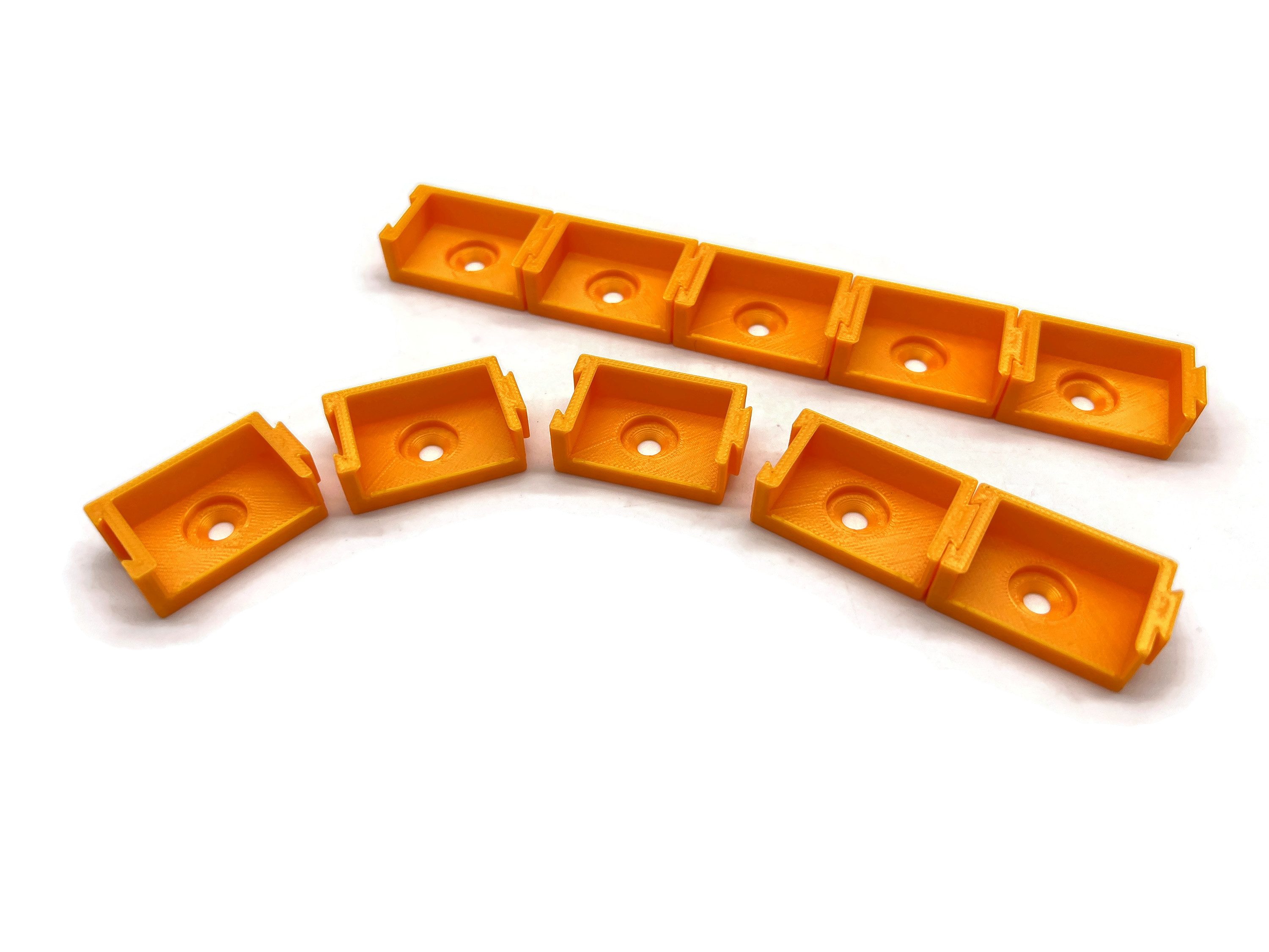 eXODA Verbindungsklemme 10x Halterung für Wago 5er Klemmen Typ 221-615 bis 6mm2 von, Klemmenhalter für 10 Klemmen, 10er Pack