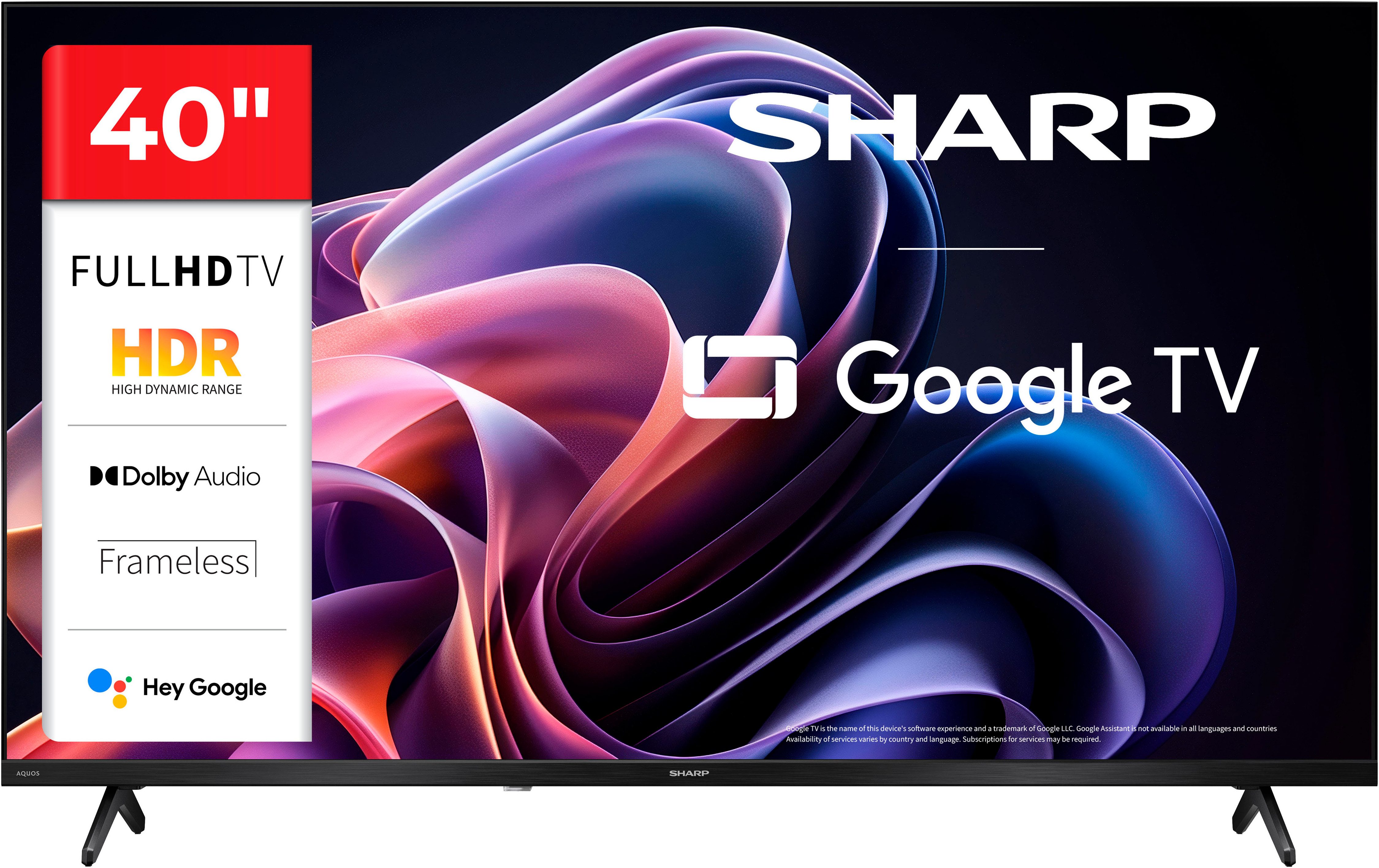 Sharp 2T-C40HFx LED-Fernseher (101 cm/40 Zoll, Full HD, Smart-TV, Google TV)