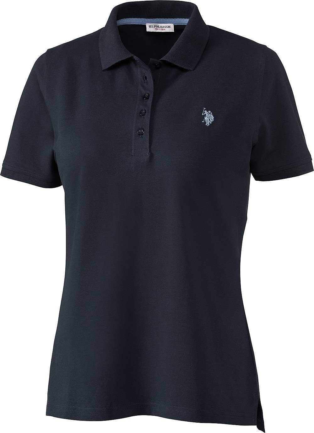 U.S. Polo Assn Poloshirt Stretch-Piqué mit taillierte Passform