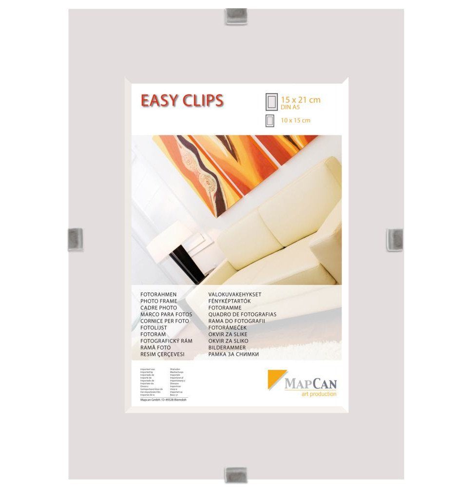 The Wall - the art of framing AG Bilderrahmen Cliprahmen Easyclips Normalglas 15 x 21 cm