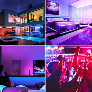 LANOR LED Stripe LED TV-Hintergrundbeleuchtung,Music Sync,RGB Bluetooth App,3 Tasten