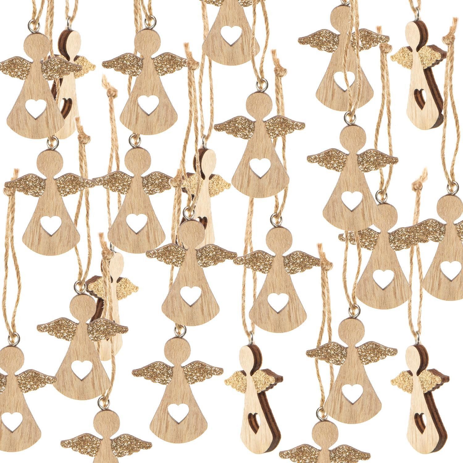 Logbuch-Verlag Dekofigur Weihnachtsanhänger Engel aus Holz, günstig online kaufen