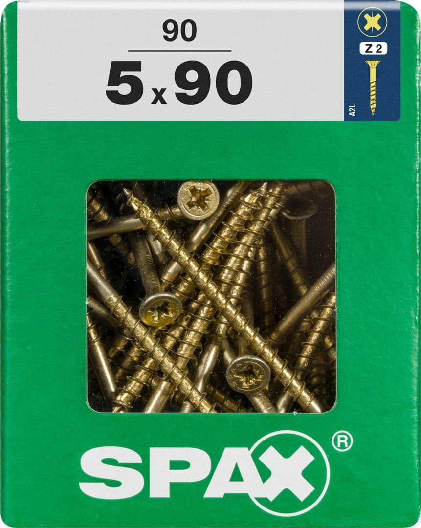 SPAX Holzbauschraube Spax Universalschrauben 5.0 x 90 mm PZ 2 - 90 Stk.