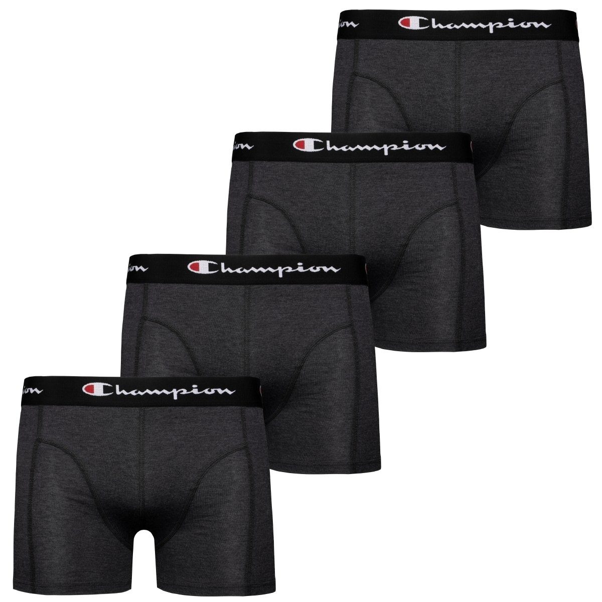 Champion Boxershorts 4 Pack Boxer Herren (4-St) dunkelgrau