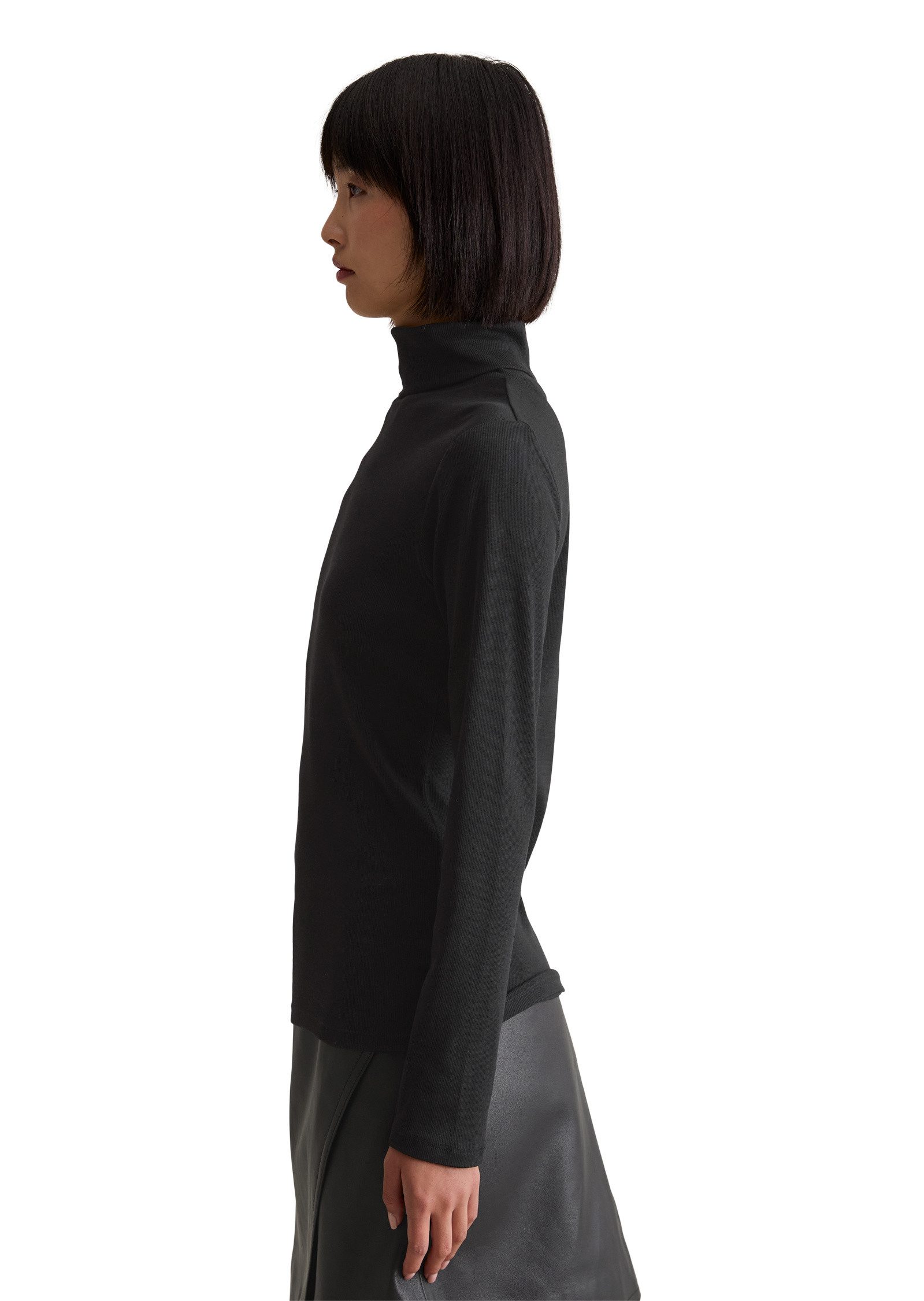 Marc O'Polo DENIM Langarmshirt aus softem Ripp-Jersey günstig online kaufen