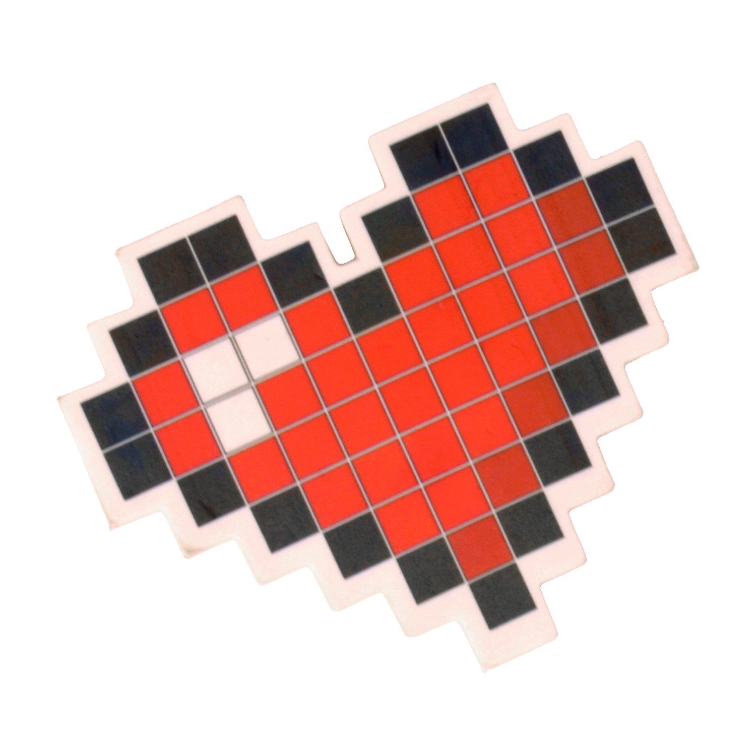 Out of the Blue Radiergummi Pixel Herz Radiergummi