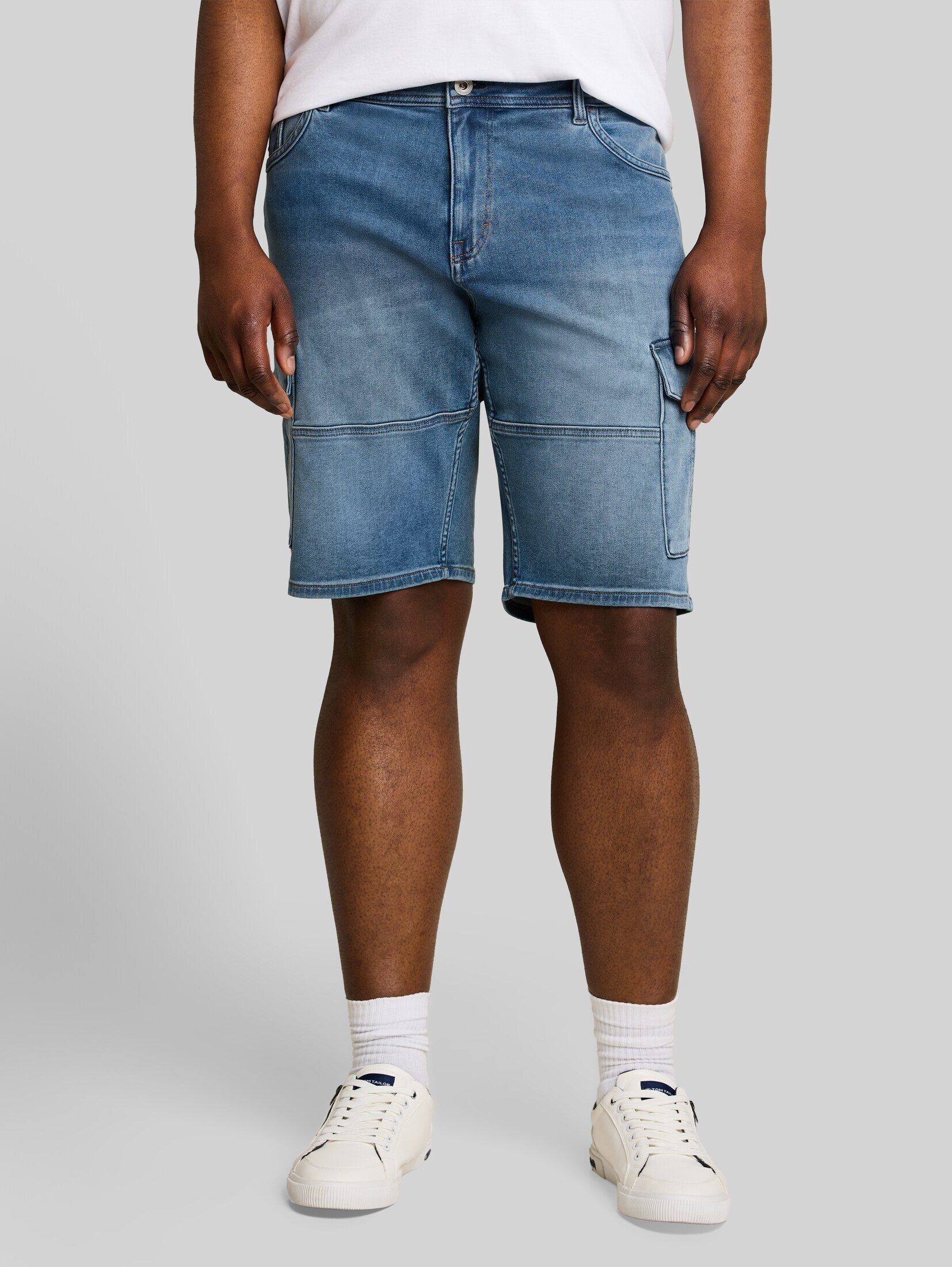 TOM TAILOR PLUS Bermudas Jeanshosen Plus Size - Cargo Jeans Shorts